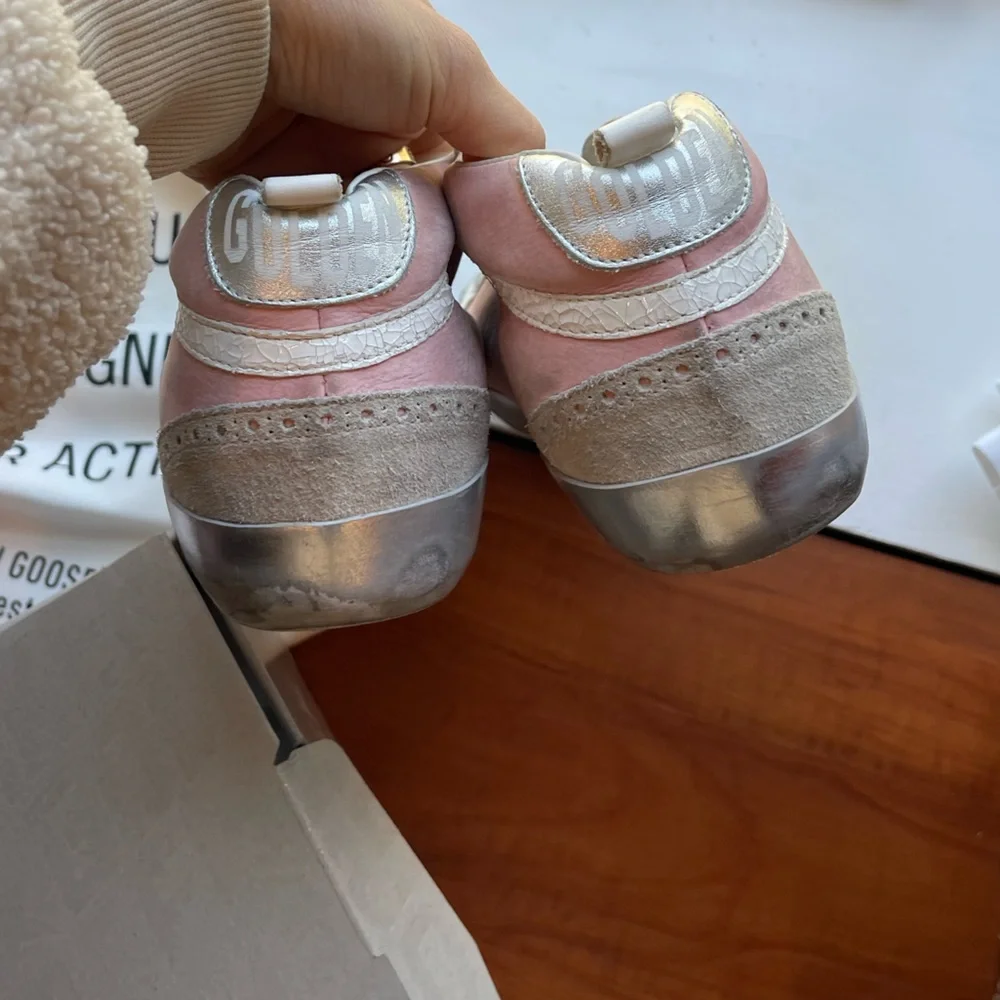 Pink and silver golden goose sneakers - Picture 8 of 10